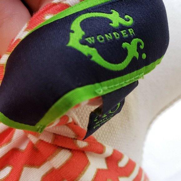 Anthropologie Coral Geometric Wrap Dress XS - Picture 5 of 8